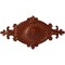 Ekena Millwork Quentin Ceiling Medallion, Hand-Painted Firebrick, 23 1/2"W x 12 1/4"H x 1 1/2"P CM23RO1FIF - alternate 1